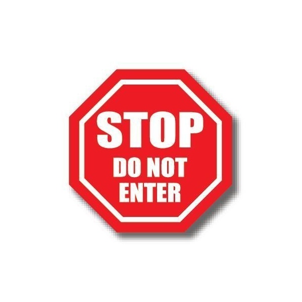 Ergomat 32in OCTAGON SIGNS - Stop Do Not Enter DSV-SIGN 1024 #0018 -UEN - main
